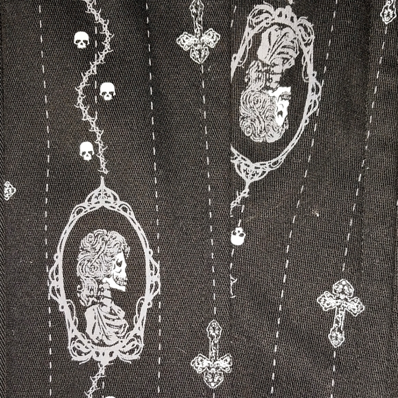 Vintage Spin Doctor Y2K Hell Bunny skull cameo corset top - Picture 3 of 8